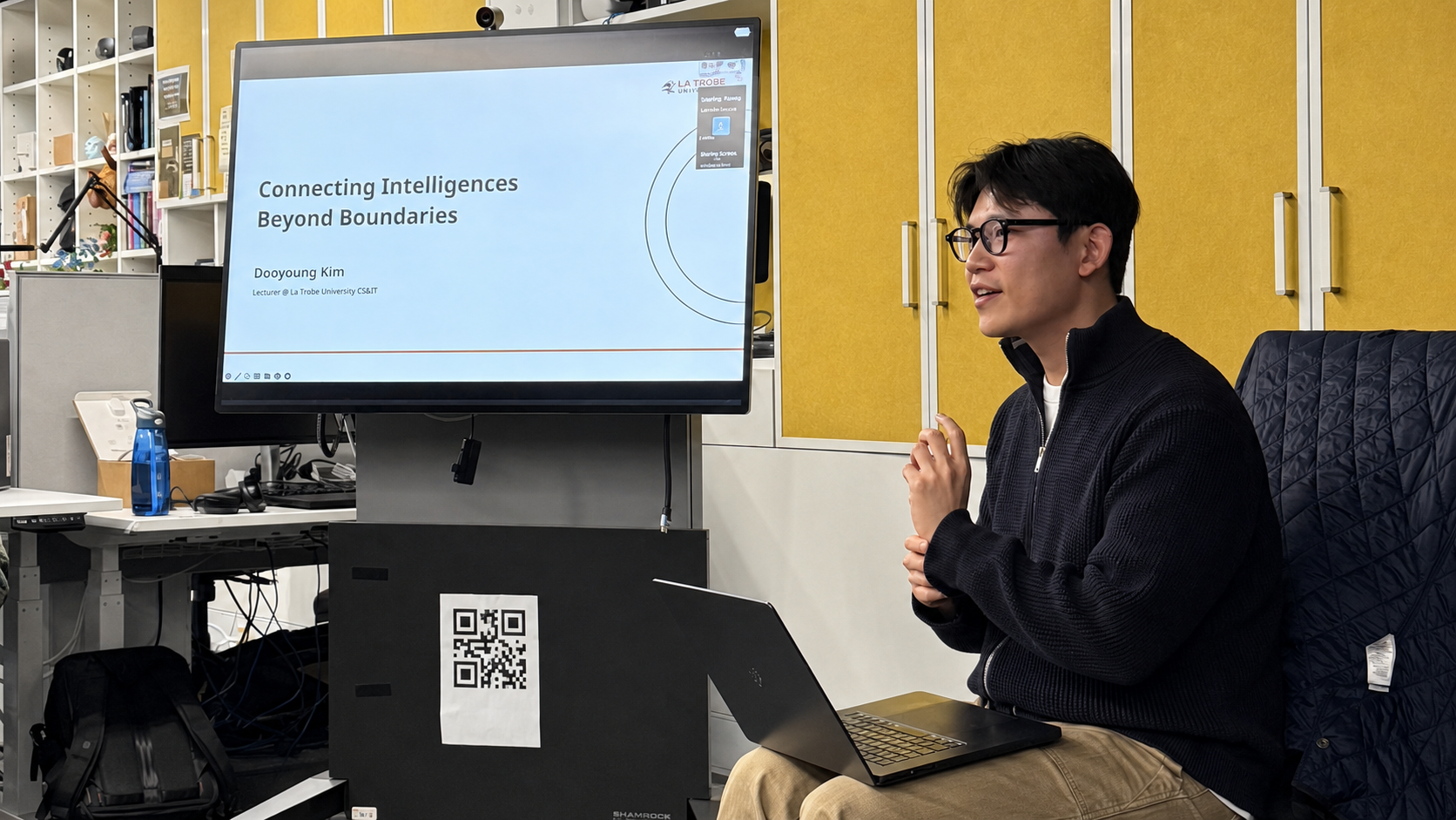 Dooyoung Kim giving an invited talk at Monash University